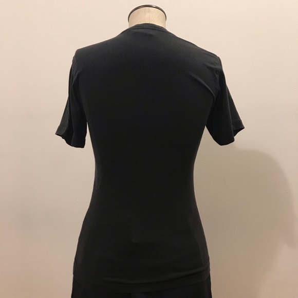 BDG black and grey ‘Baptized by fire’ tee shirt Size S Excellent used condition - Picture 4 of 11